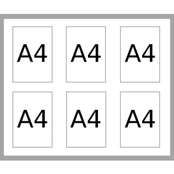 Gablota ogłoszeniowa KORKOWA JDSCXSC 6xA4